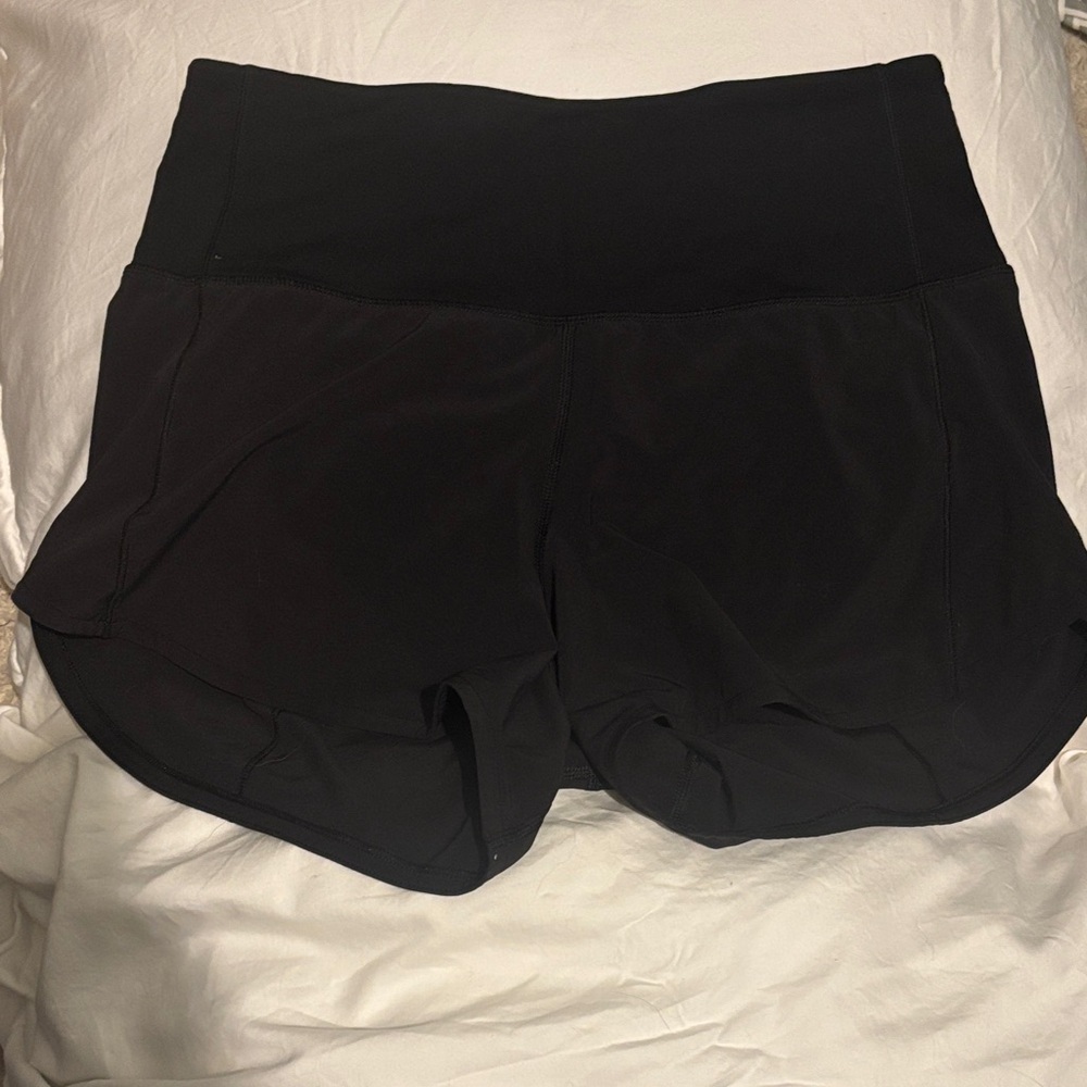 Lululemon athletica Women's Black Speed Up High-Rise Lined Shorts